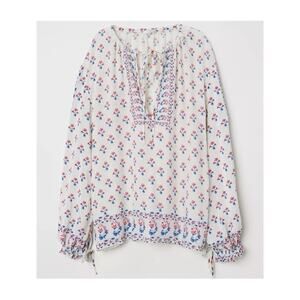 H&M Floral Block Print Blouse